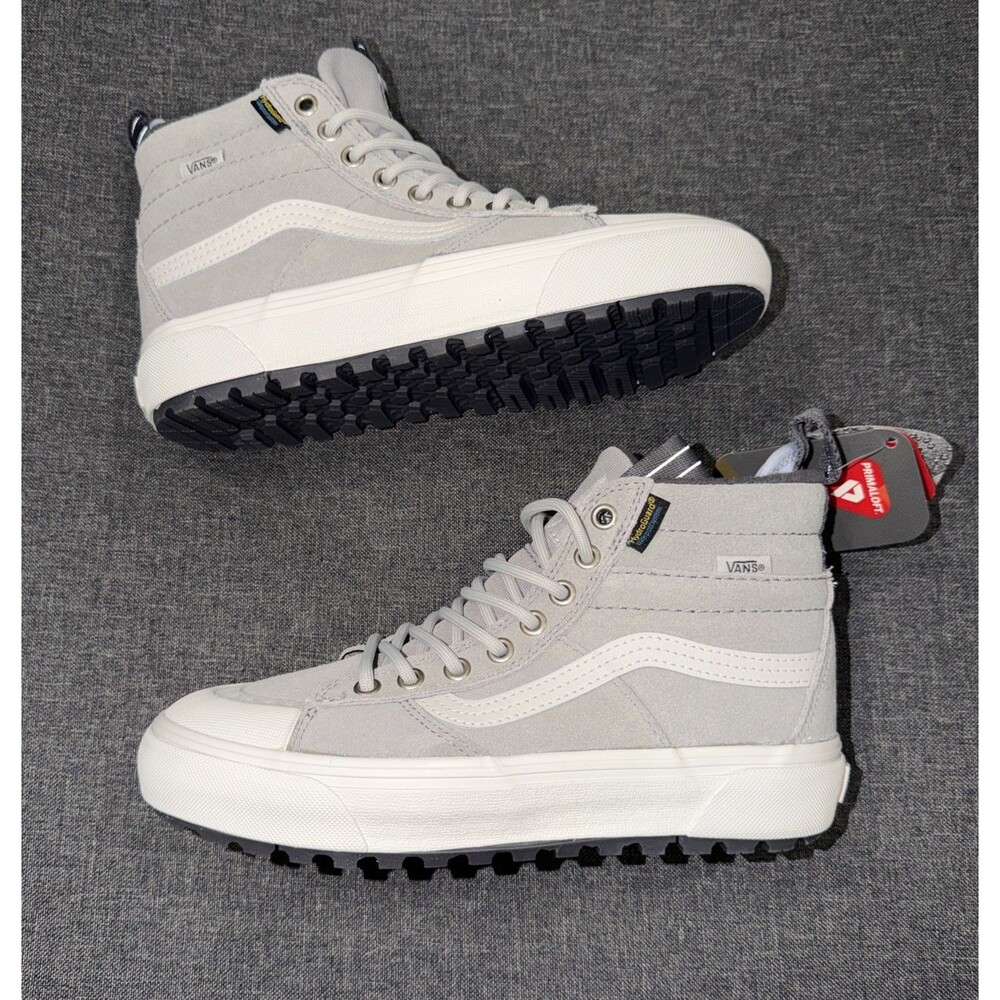 VANS MTE Sk8-Hi Waterproof Grey Boots VN000CVTBGF Women's Size NWT